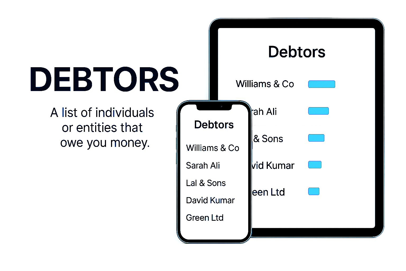 Illustration for Debtors Management